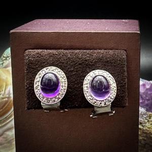 Pair Of 18k White Gold Art Deco Clip Earrings