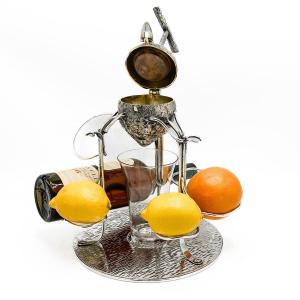 Silver Metal Lemon Squeezer By Hukin & Heath Designed By Christofer Dresser. 
