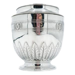 Sterling Silver Bottle Cooler By Aucoc, Paris, Early 20th Century