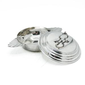 Ferdinandus Cornelius Carolus Millé – Bouillon Bowl In Solid Silver, Brussels, Lo Period