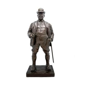 Bronze By Kai Nielsen – "the Stud Farm Owner" Foundryman Rasmussen, Denmark, Early 20th Century