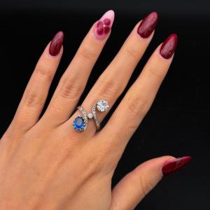 “toi Et Moi” Sapphire And Diamond Ring – Belle époque Period, Circa 1900 “toi Et Moi” Ring