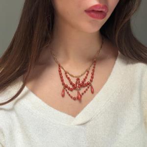 Napoleon III Necklace In 18-carat Gold And Red Coral – France, Circa 1860  