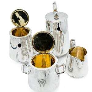 Ramazov – Russian Silver Tea And Coffee Service, 84 Zolotniks (875/1000) – Vermeil Interiors – 