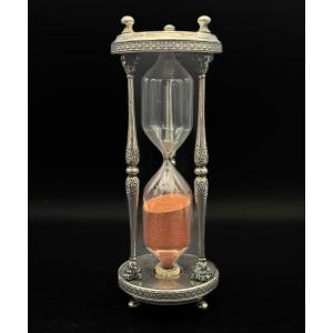 Solid Silver Hourglass (800/1000) – Italy, 1930s  