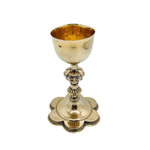 Brussels 1596 - Rare Vermeil Chalice From The Late XVIᵉ Century