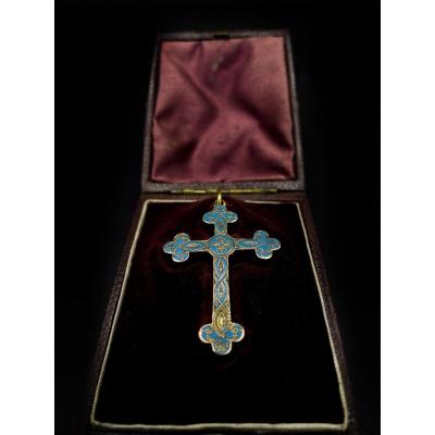Reliquary Cross In 18k Gold Napoleon III