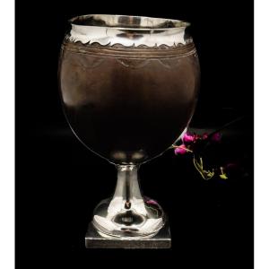 Drinking Cup, Coconut Mounted Silver