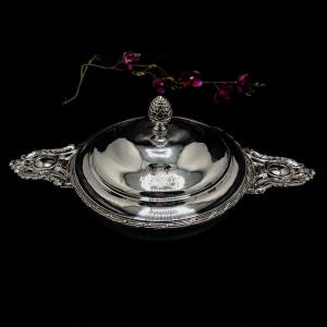 Covered Bowl In Solid Silver