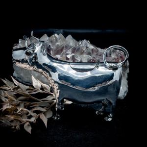 Zoomorphic Creamer In Dutch Silver