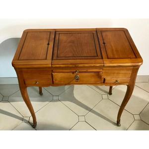 Coiffeuse Louis 15 Period Stamped Hache, 18th