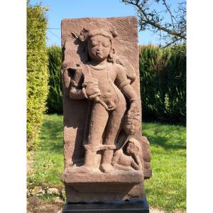 High Relief In Red Sandstone, India, 7th/8th Century