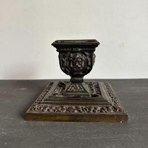 19th Century French Bronze Inkwell