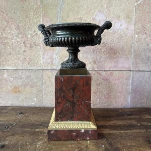 Bronze And Griotte Marble Cup. 1820.
