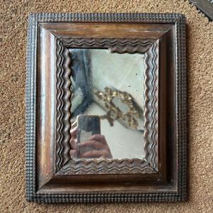 17th Century Framed Dutch Mirror.