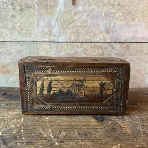 19th Century French Box. With Marquetry.