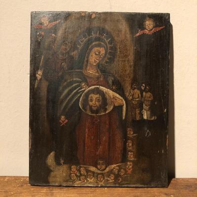 Oil On Cardboard. Popular.