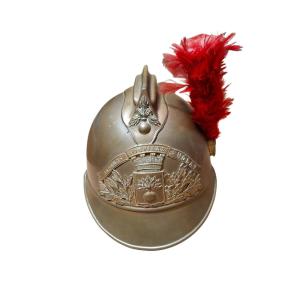 1895 French Firefighter Helmet From Nolay
