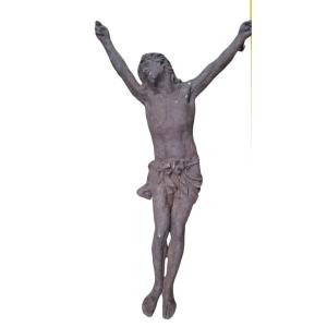 Large Antique Cast Iron Statue Of Corpus Christi