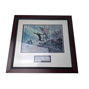 Framed Print Entitled "the Chamberlain's Charge" By The Artist Mort Künstler.