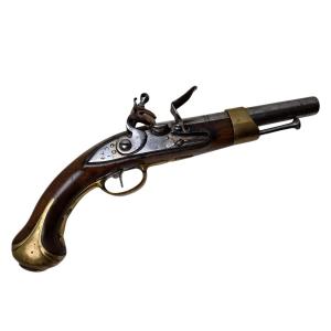 French Napoleonic Model An IX Flintlock Cavalry Pistol With An XIII