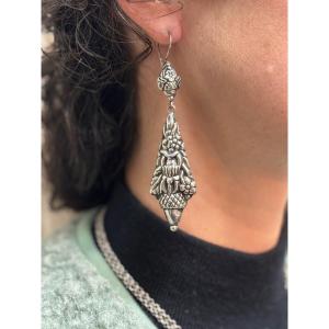 Antique Silver Earrings