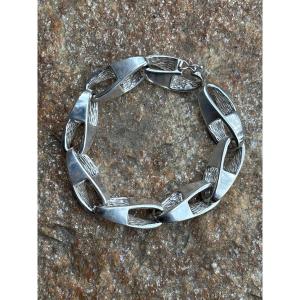 Sterling Silver Curb Chain Bracelet 
