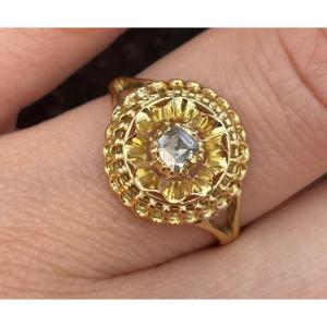 Provence 18 Ct Gold Ring And Diamond