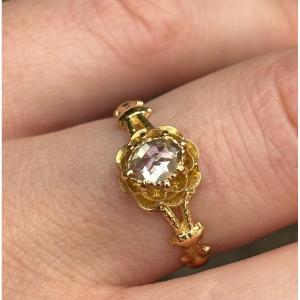 Rose Cut Diamond Ring 