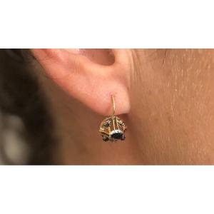 18k Gold And Diamond Earrings 