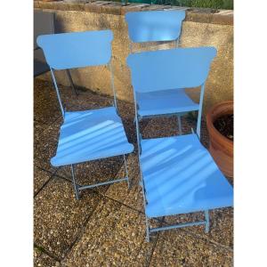 3 Folding Garden Chairs 