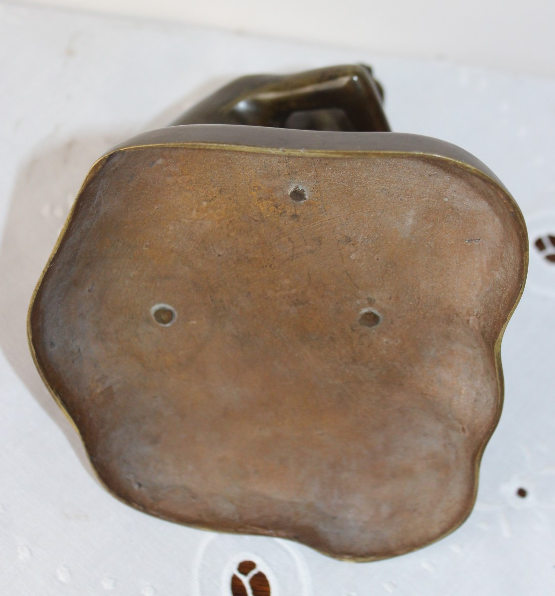 SUONATORE DI FLAUTO IN BRONZO, VIETNAM CIRCA 1930.-photo-2