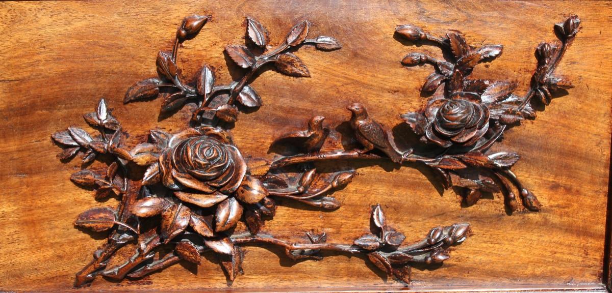 Vetrina orientale in legno intagliato, fine XIX secolo.-photo-1