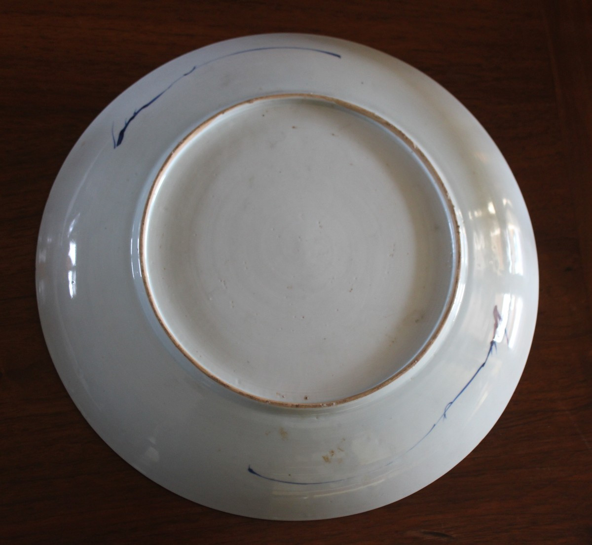 GRANDE PIATTO IN PORCELLANA CINESE IMARI DEL XVIII SECOLO, DI EPOCA QIANLONG, 38 CM-photo-2