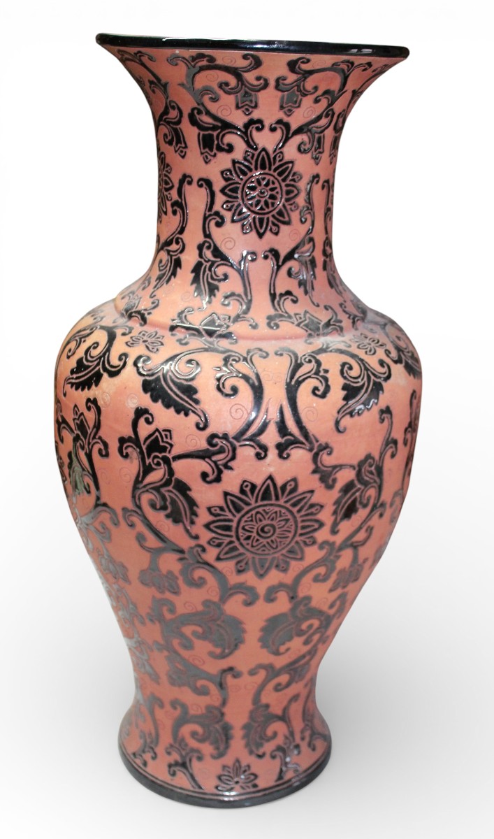 GRANDE VASO VIETNAMITA IN GRèS SMALTATO, BIEN HOA 1930/1940 CIRCA.