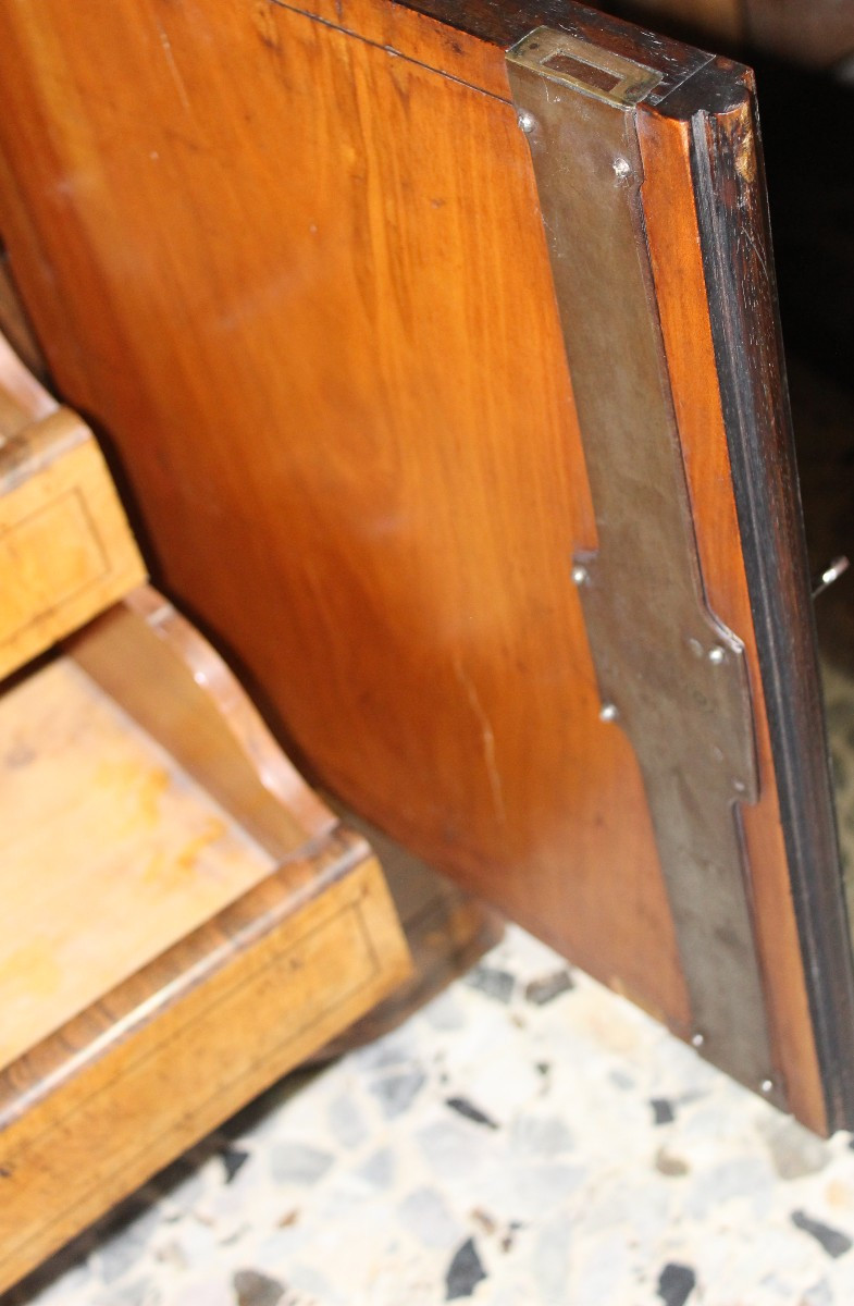 SECRETAIRE INTARSIATO DI EPOCA CARLO X (1820-1840).-photo-5