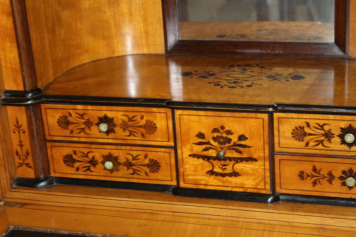 SECRETAIRE INTARSIATO DI EPOCA CARLO X (1820-1840).-photo-6