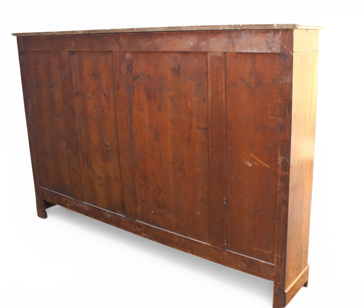 VETRINA/LIBRERIA  DI EPOCA LUIGI FILIPPO IN NOCE FILETTATA, METà DEL XIX SECOLO.-photo-8