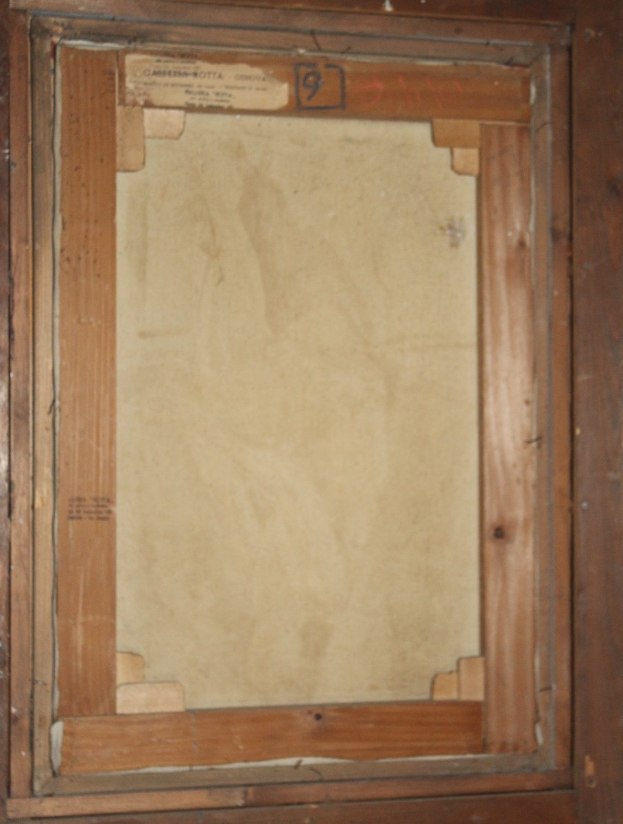 NOEL QUINTAVALLE (1893-1975) "RITRATTO DI GIOVANE DONNA IN POSA" DATATO 1940.-photo-2