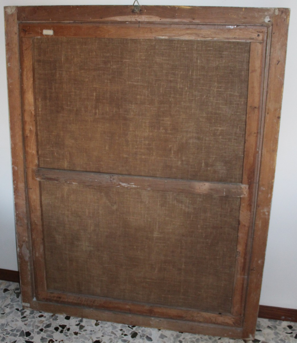 "ATLANTA PIANGE MELEAGRO MORENTE" GRANDE OLIO SU TELA, DELLA FINE DEL XVIII SECOLO.-photo-3