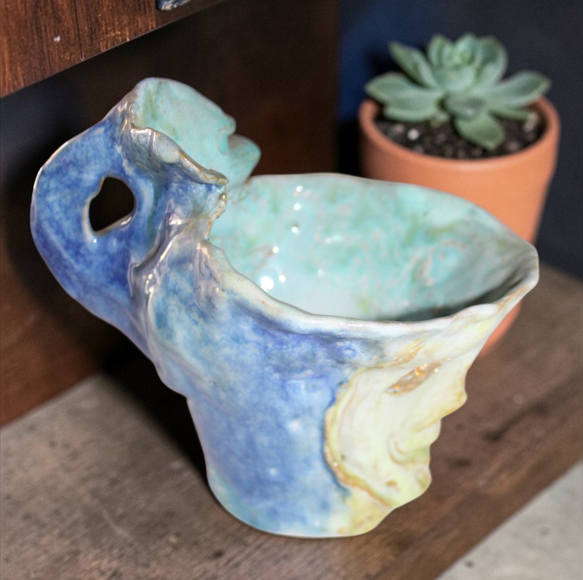 LINO BERZOINI (1893-1971) SERIE COMPLETA DI UNA CARAFFA E SEI BICCHIERIN, ANNI '50.-photo-3