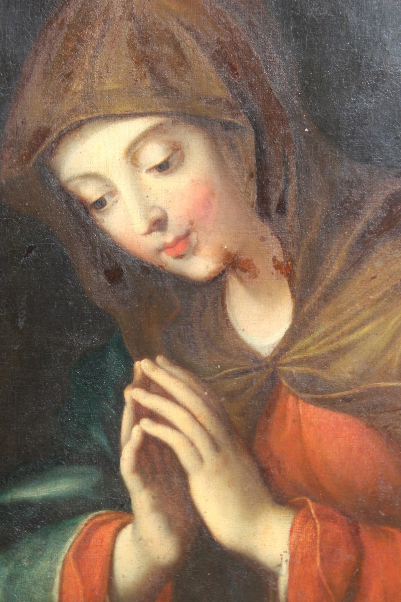 ANTONIO CAVALLUCCI 1752-1795 (cerchia di) "MADONNA ORANTE", XVIII SECOLO.-photo-2