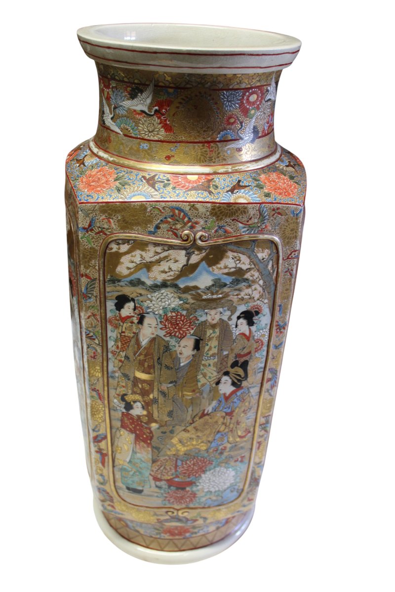 GRANDE VASO SATSUMA, MEIJI PERIODO, GIAPPONE FINE DEL XIX SECOLO.-photo-4