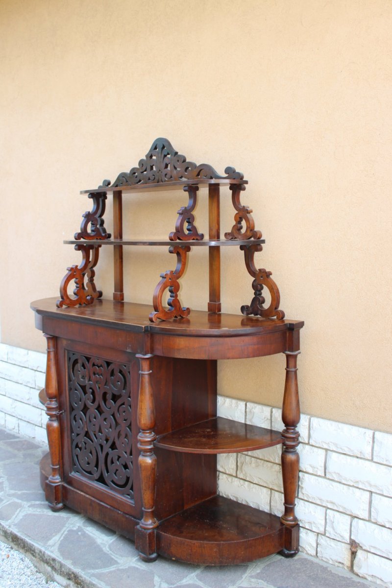 Meuble Etagere Italienne d'Epoque Louis Philippe XIX Siecle-photo-2