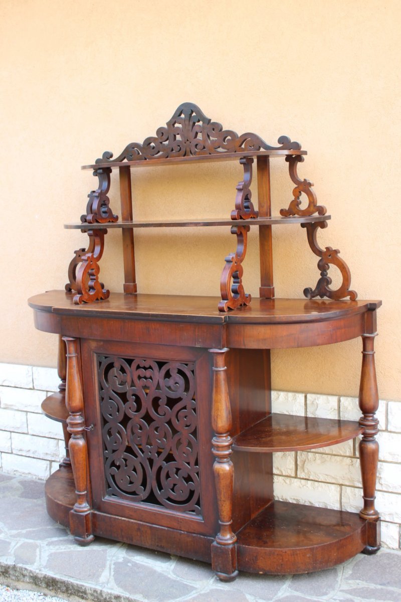 Meuble Etagere Italienne d'Epoque Louis Philippe XIX Siecle-photo-4