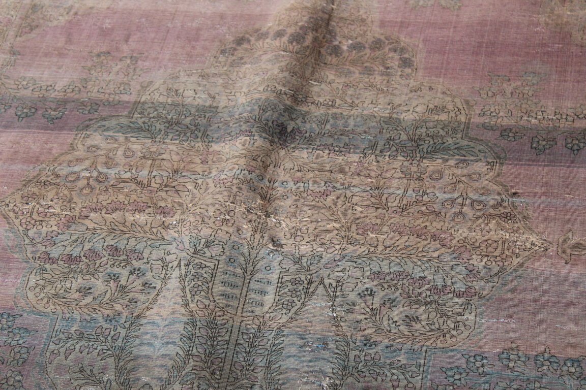 Rare Tapis Kashan Antique En Soie (antique Silk Kashan Carpet) Debut XX Siecle-photo-2