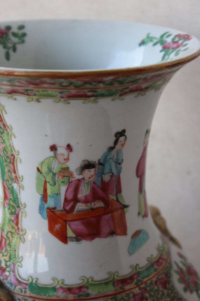 Vase Chinois Canton Fine XIX Siecle-photo-3