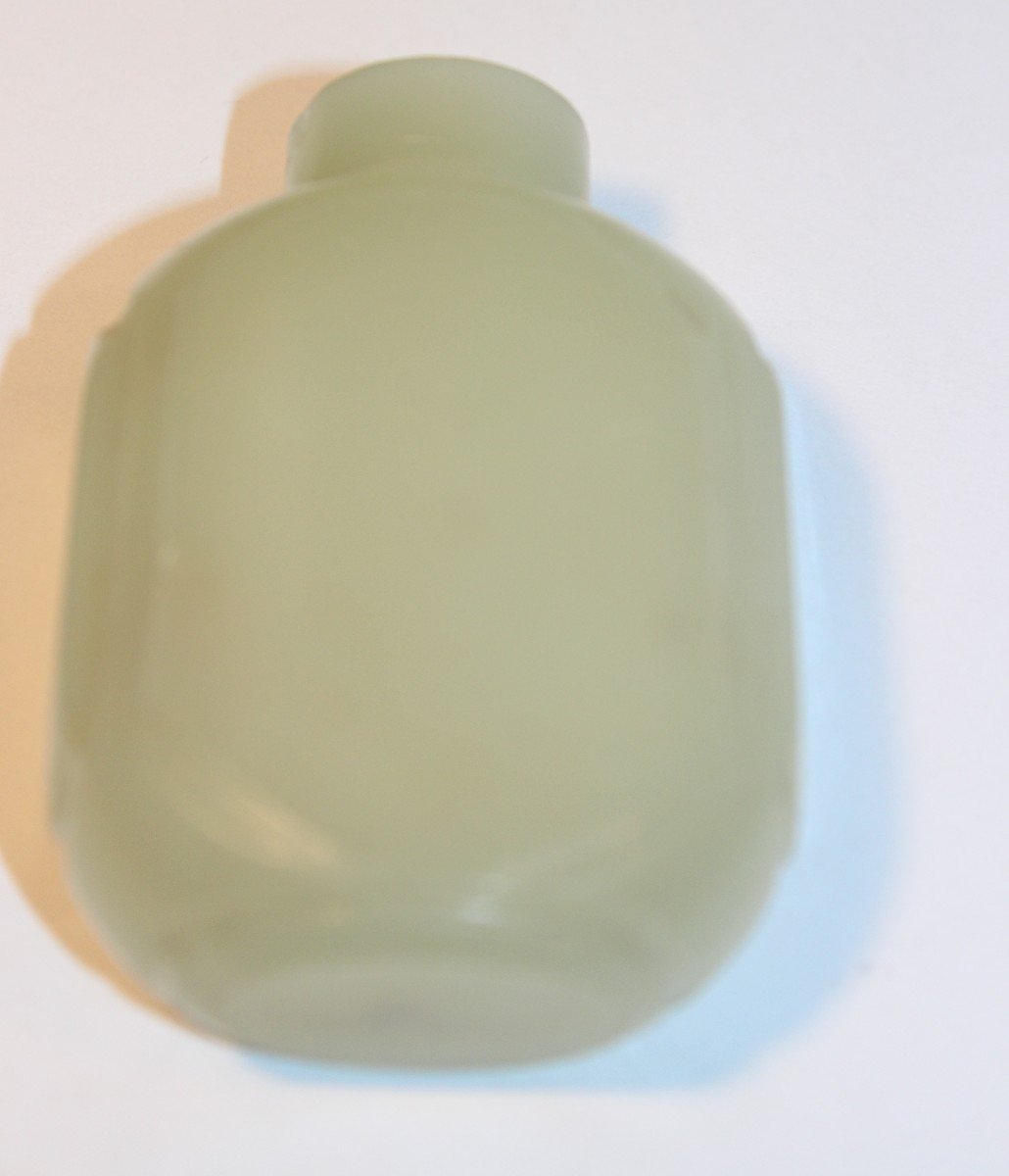 Deux Tabatieres (snuff Bottle) En Jade Celadon, Chine XIX Siecle-photo-3