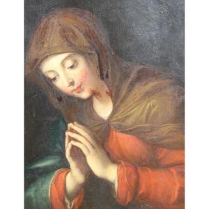 ANTONIO CAVALLUCCI 1752-1795 (cerchia di) "MADONNA ORANTE", XVIII SECOLO.
