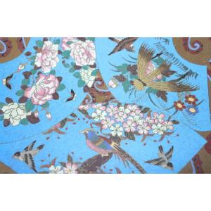 PIATTO CLOISONNè GIAPPONESE, MEIJI PERIODO, FINE DEL XIX SECOLO.